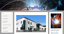 Desktop Screenshot of metallbau-leffler.de